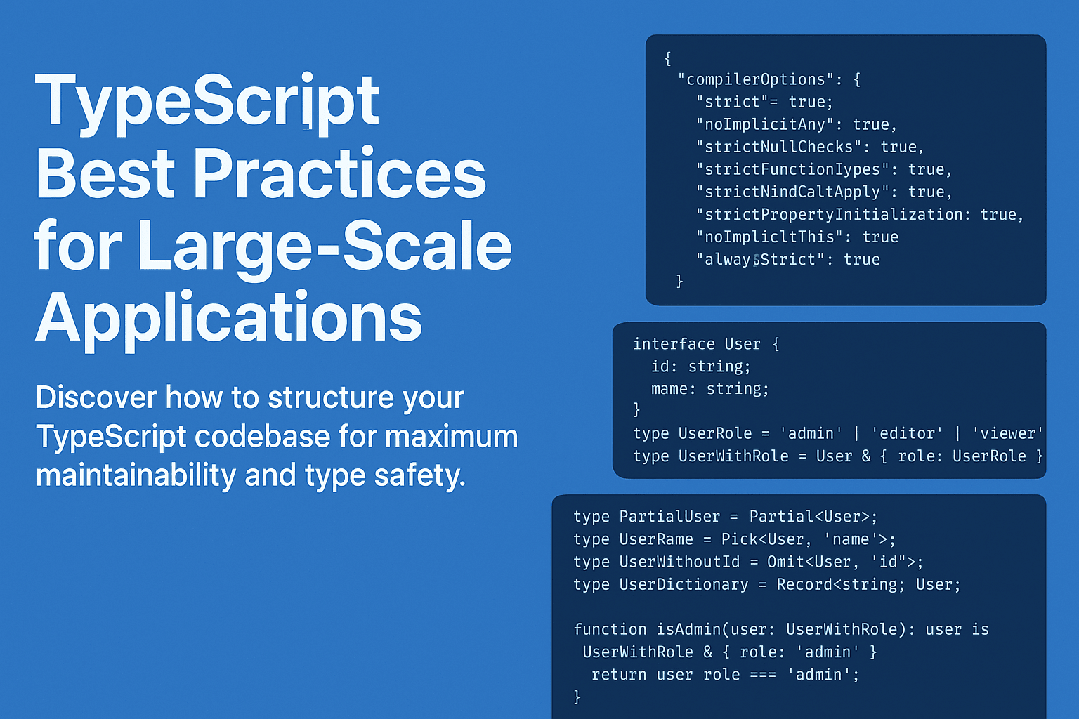 TypeScript Best Practices for Large-Scale Applications