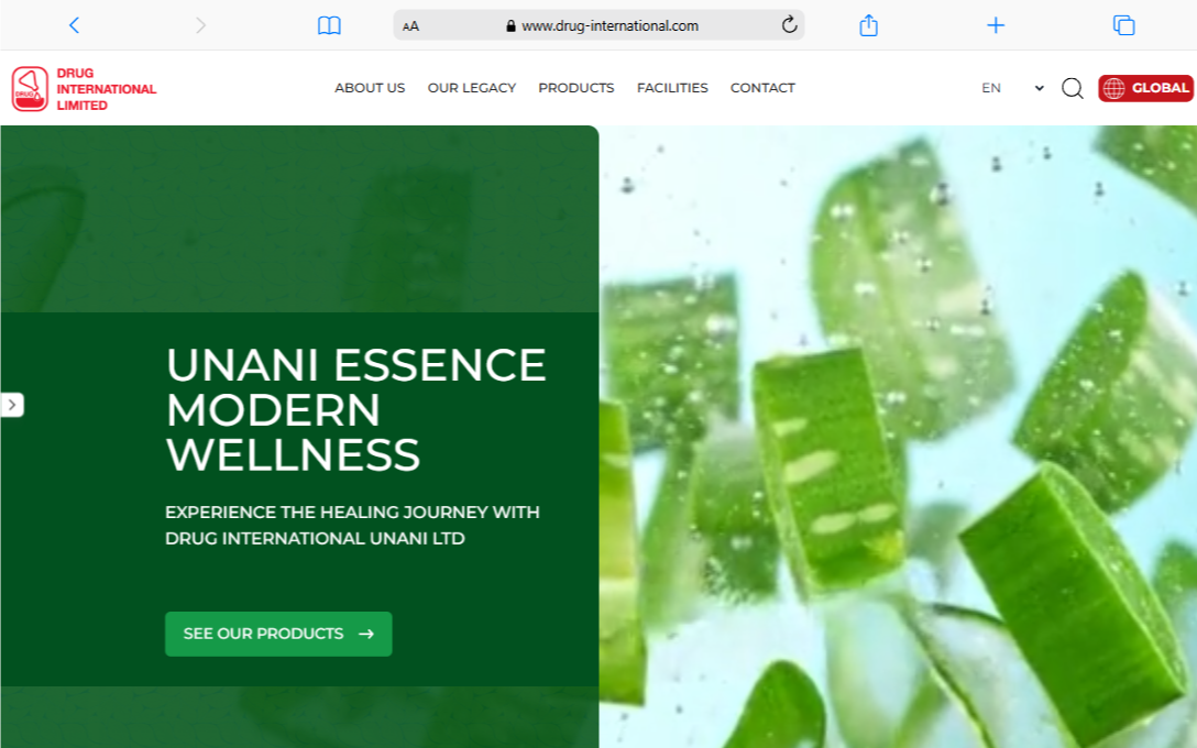 Drug International Ltd. screenshot 2